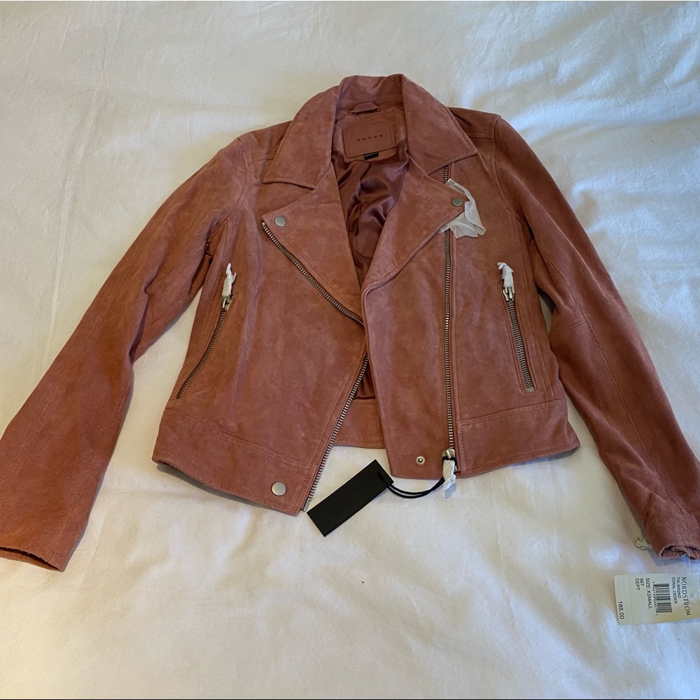 NWT BlankNYC Suede Jacket - Light Pink (Size XS)